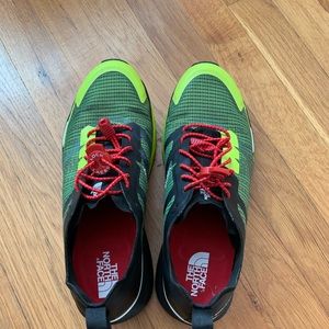 The North Face waterproof running shoes. Very good condition. Few times uses.